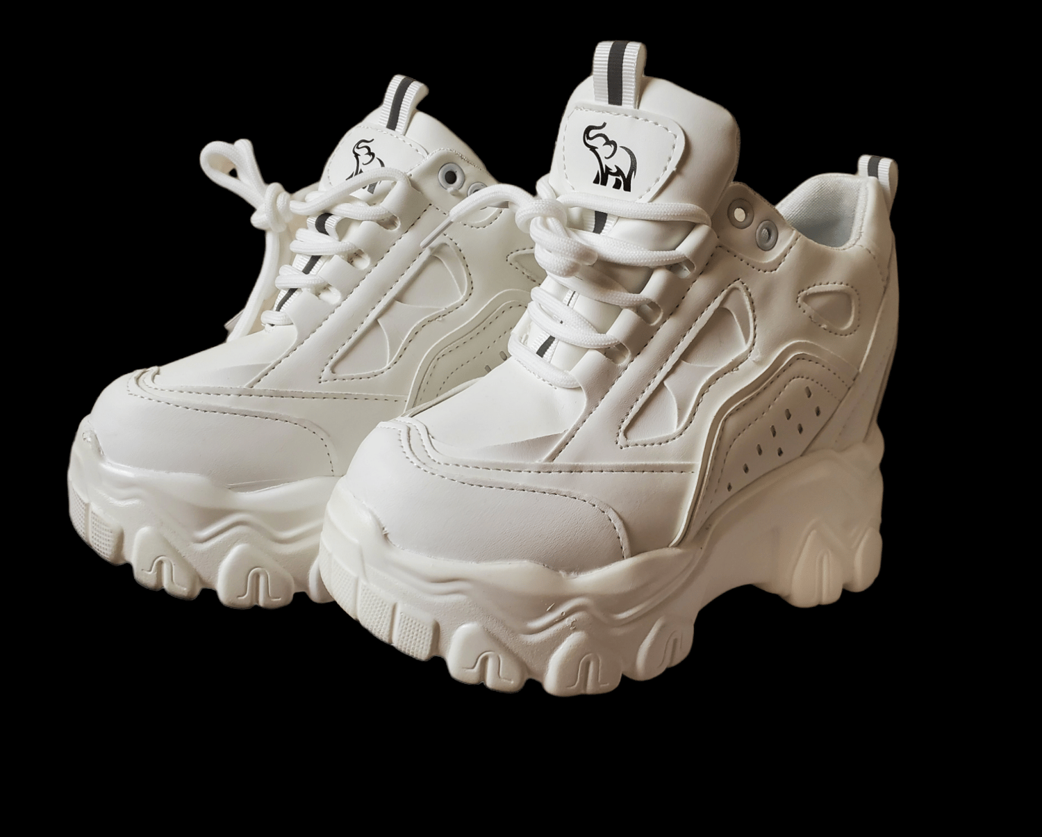 Hidden wedge top platform sneakers